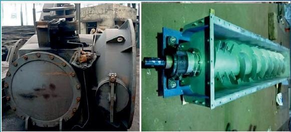 Refurbished SGP screw conveyor and heavy valves