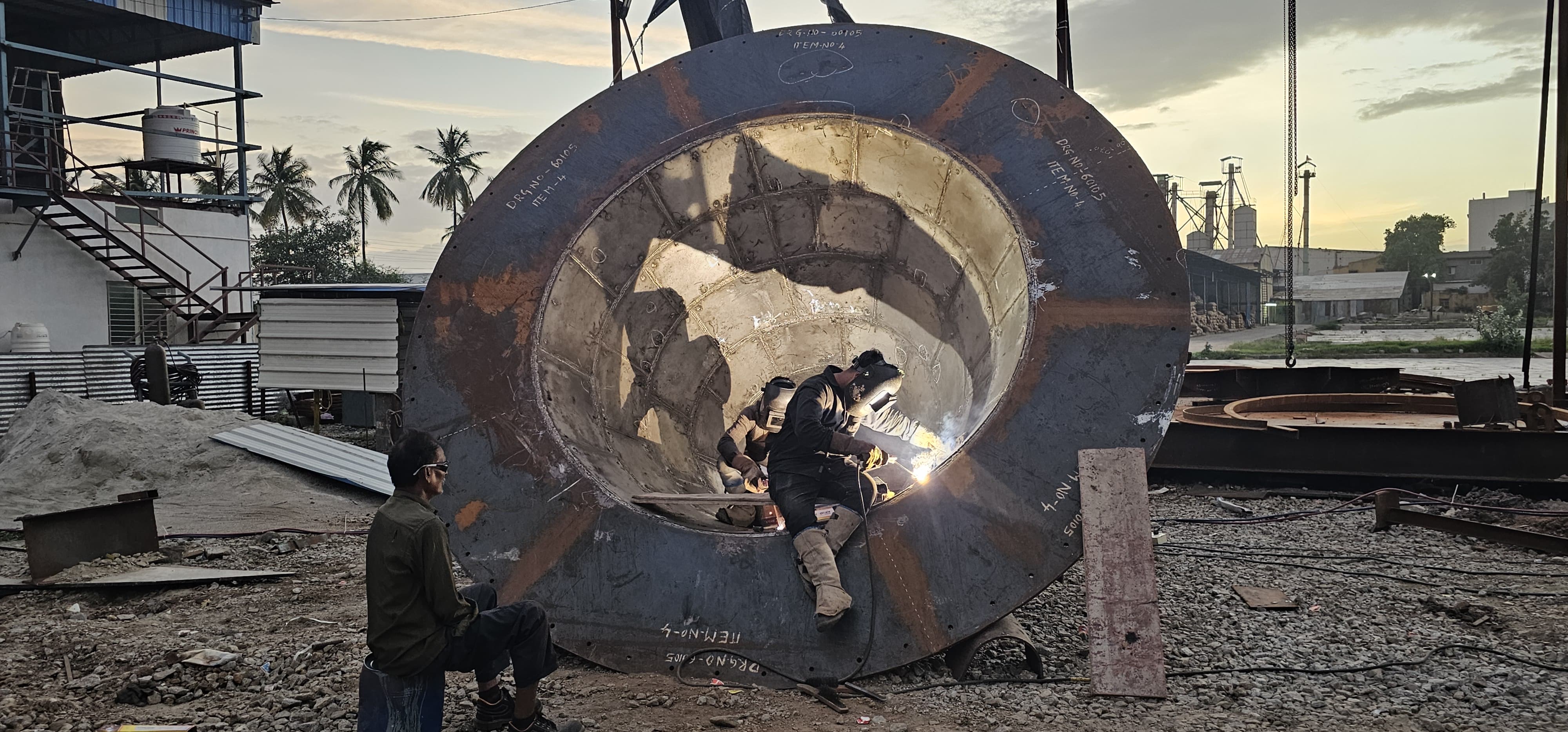 Slag storage silo project